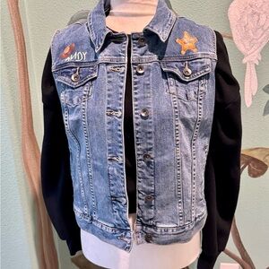 Disney Patched Vest, Her Universe Disney Toy Story Andy Denim Patched Vest.